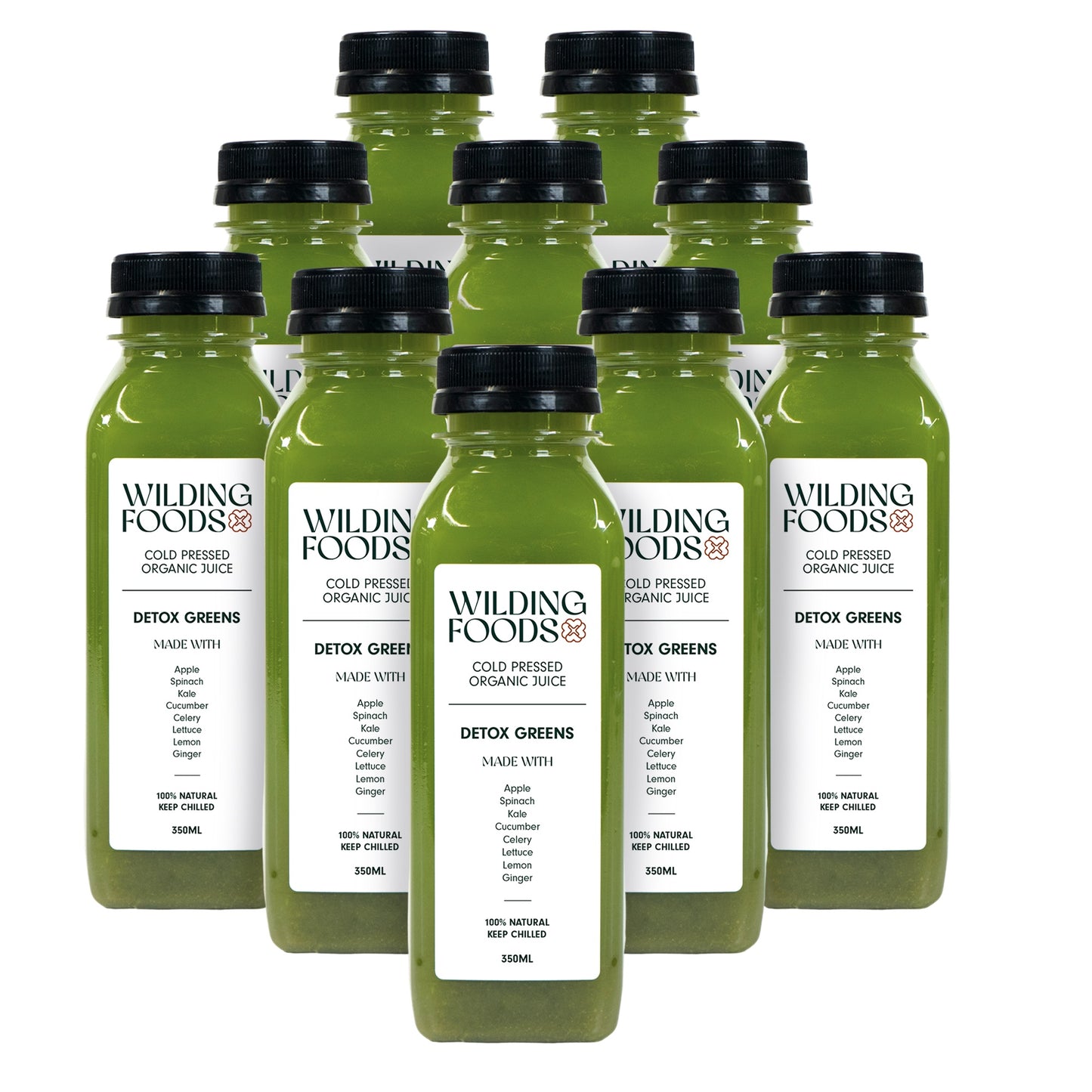 Detox Greens Cold Pressed Juice - 10 pack
