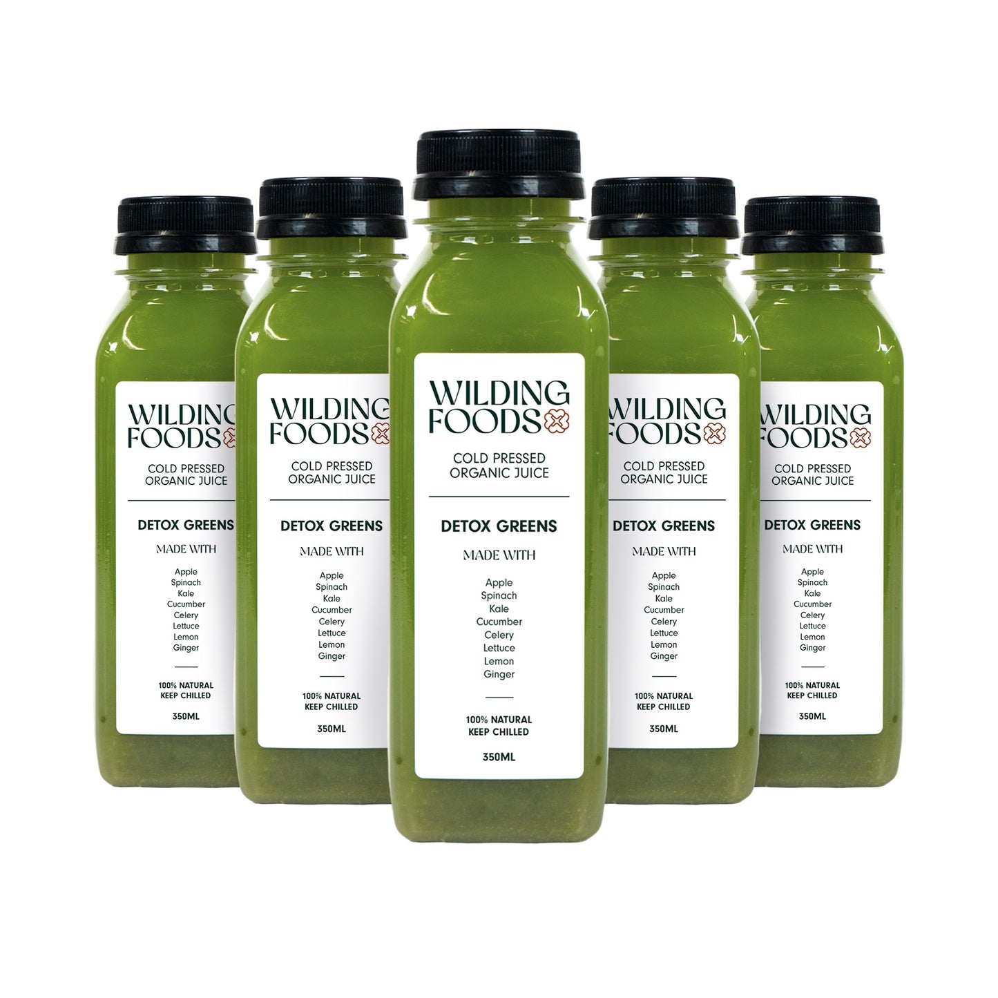 Detox Greens Cold Pressed Juice - 5 pack