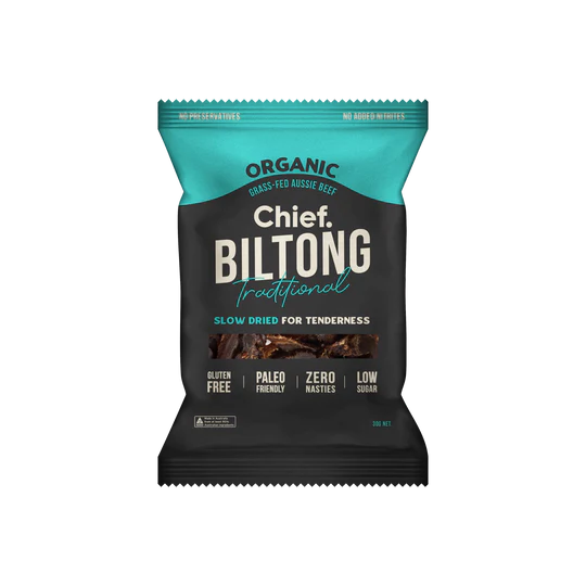 Chief. Traditional Beef Biltong by Wilding Foods